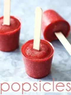 Pomegranate, Raspberry, and Nectarine Popsicles