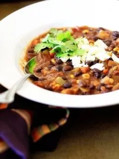 black bean and sweet potato chili