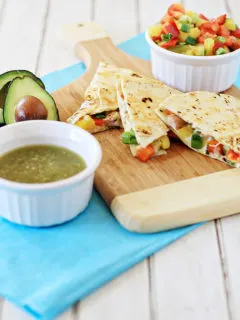 pork and pineapple quesadillas