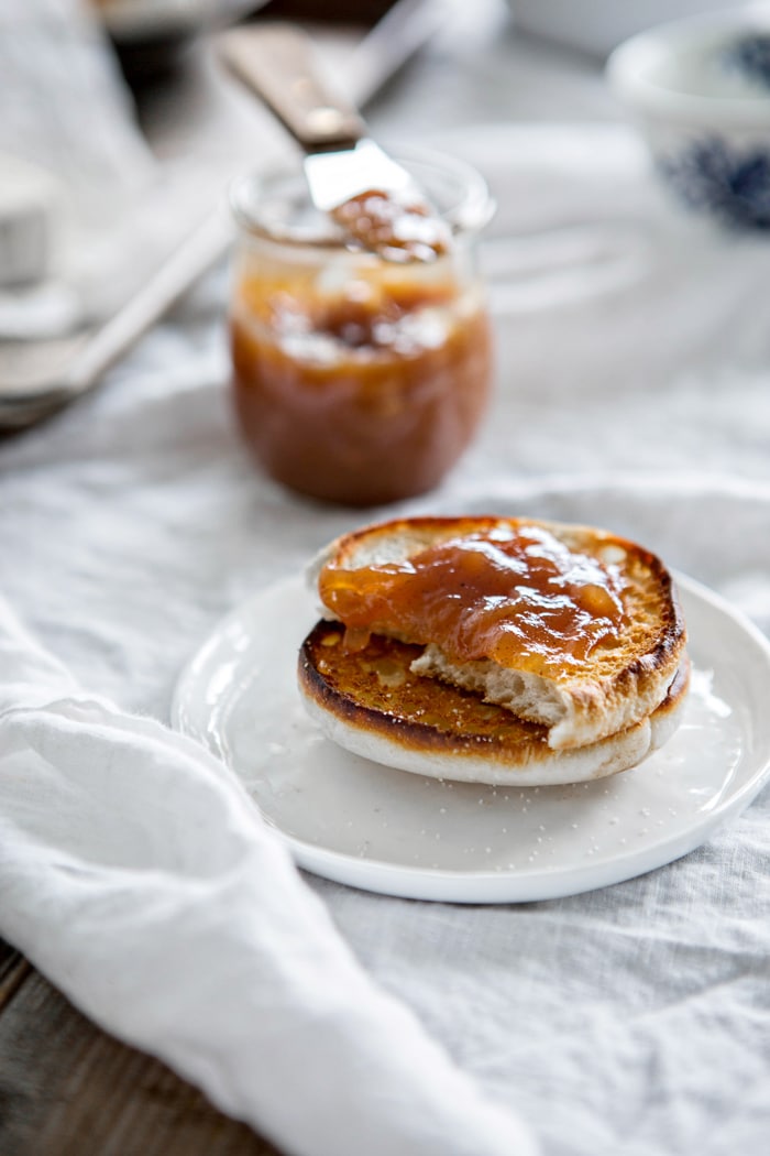 Vanilla Spice Pear Butter Canned in Jars with image and recipe