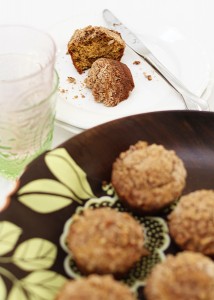 Maple Pumpkin Muffins with Streusel