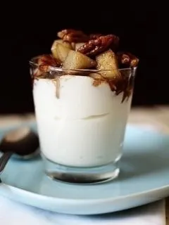 maple and cardamom pears