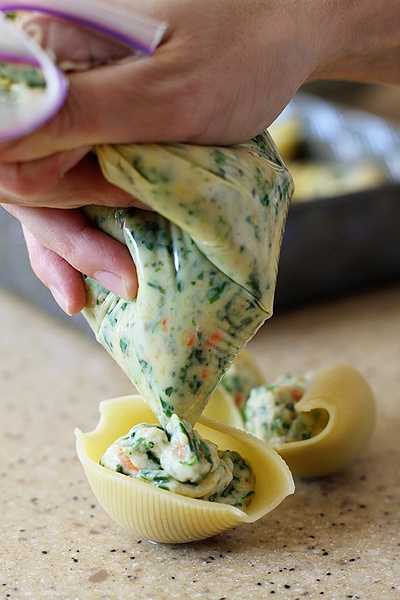 how to make stuffed shells