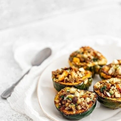 Apple Pecan Stuffed Squash