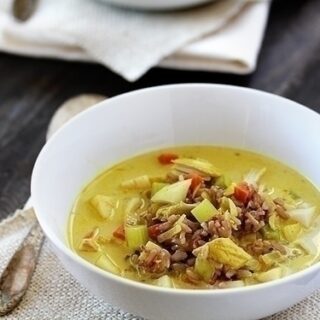 sweet and spicy turkey curry soup