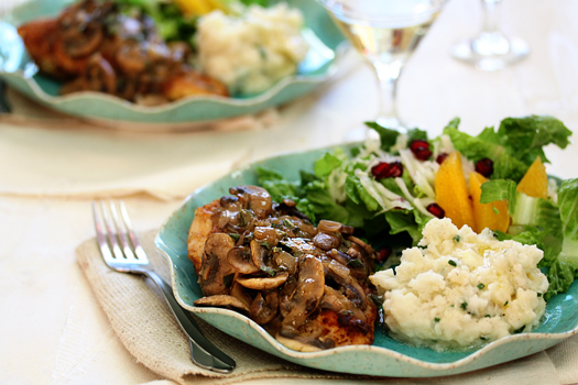 photo of the best chicken marsala with creamy mushroom marsala sauce on a plate