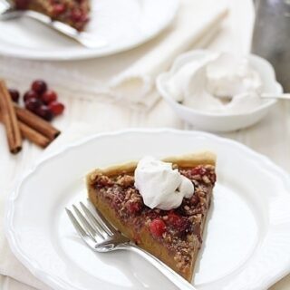 cranberry pecan pumpkin tart