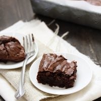 easy homemade fudgey brownies