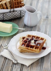 recipe for whole wheat waffles with flax