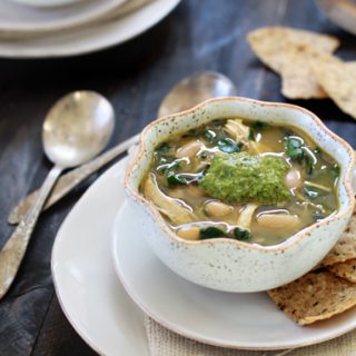 chicken and white bean chile verde