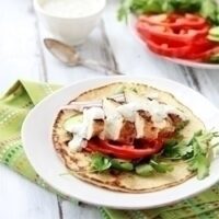 Whole Wheat Indian Naan and Grilled Tandoori Chicken Wraps