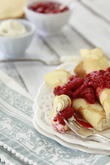 homemade crepe recipe with ricotta