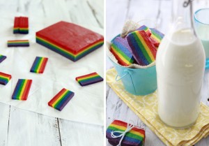 st. patrick's day rainbow cookies