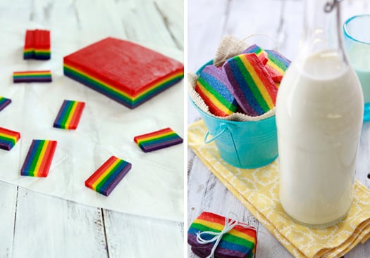 st. patrick's day rainbow cookies
