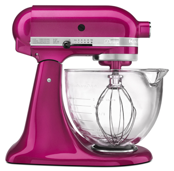 KitchenAid 5-qt Glass Bowl Stand Mixer w/ Flex Edge Beater - Yahoo Shopping