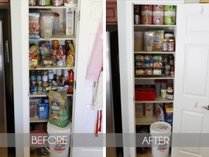 pantry makeover before and after