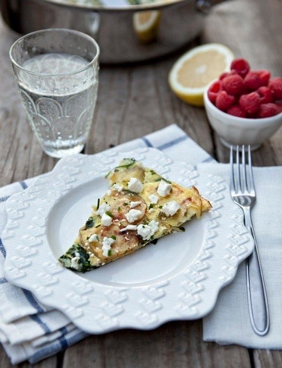 spinach and potato frittata recipe