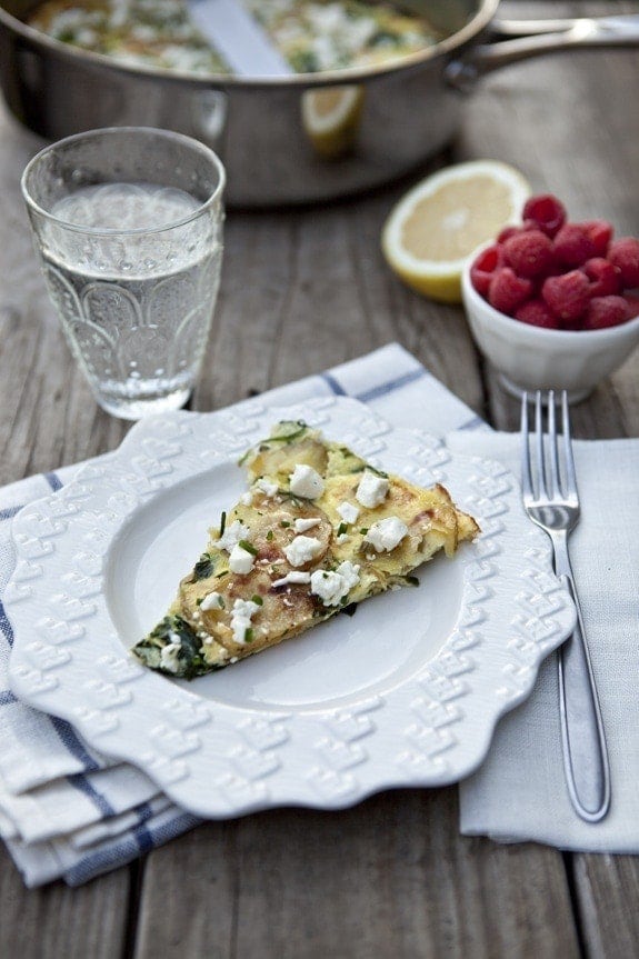 spinach and potato frittata recipe