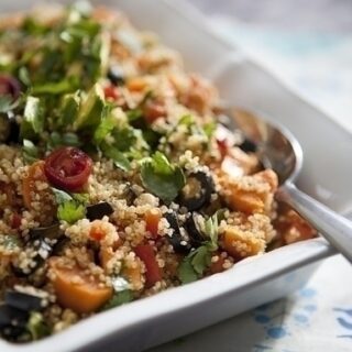 sweet potatoes and quinoa