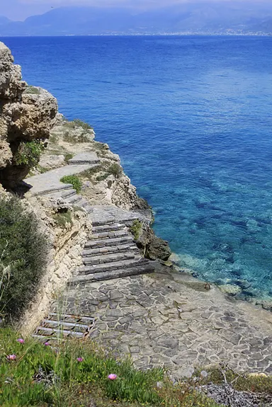 crystal clear water in crete