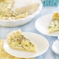 Chard, Bacon, and Gouda Quiche