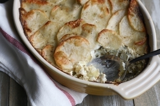 artichoke leek and potato casserole