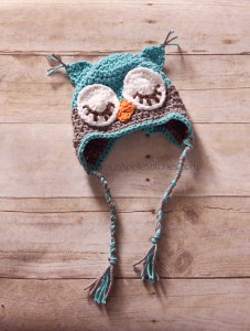 custom crochet owl hat