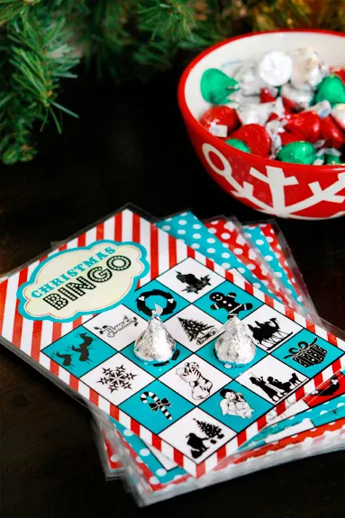 christmas book bingo game