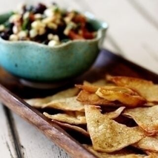 cumin lime baked tortilla chips