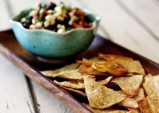 cumin lime baked tortilla chips