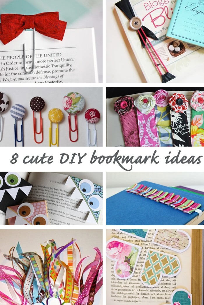 8 cute DIY bookmark ideas