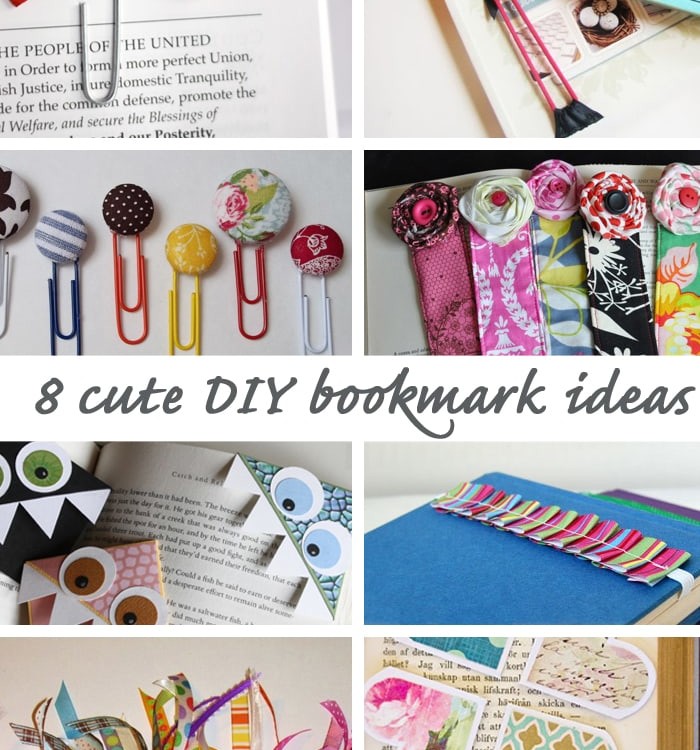 8 cute DIY bookmark ideas