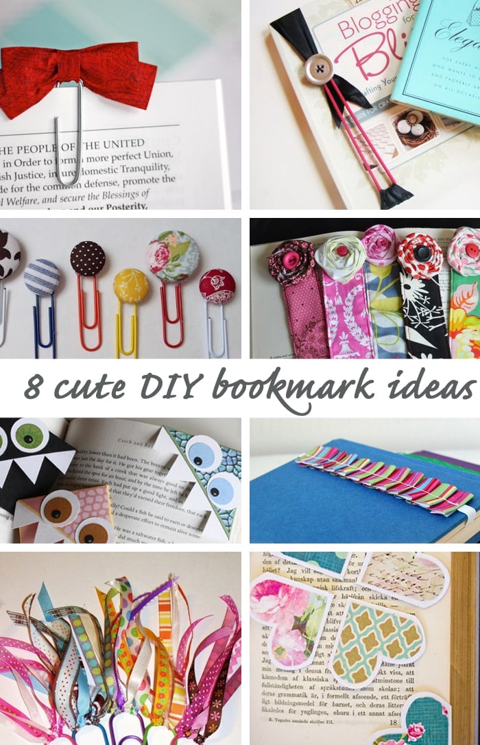 10 Cute DIY Bookmarks : How To Make A Bookmark