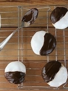 black and white smores cookies