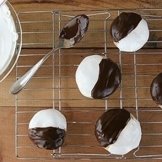 black and white smores cookies