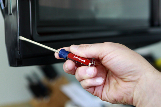 how to fix a microwave handle