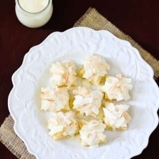 Coconut Cream Cheese Pastry Bites