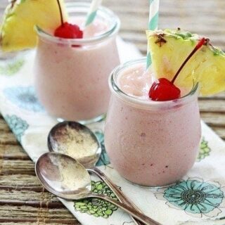 Strawberry Pineapple Coconut Smoothie