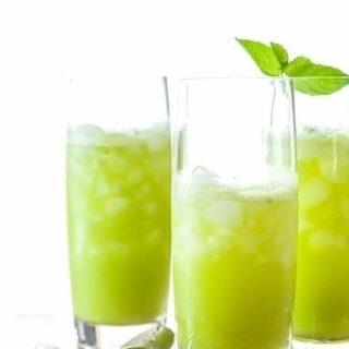 Sparkling Pineapple Mint Juice Sylvie Shirazi