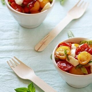 Roasted Tomato Caprese Salad