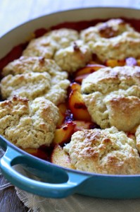 peach berry cobbler recipe sour cream biscuits