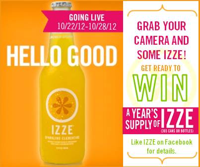 Win a YEAR Supply of IZZE