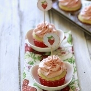 Fresh Strawberry Lime Cupcakes