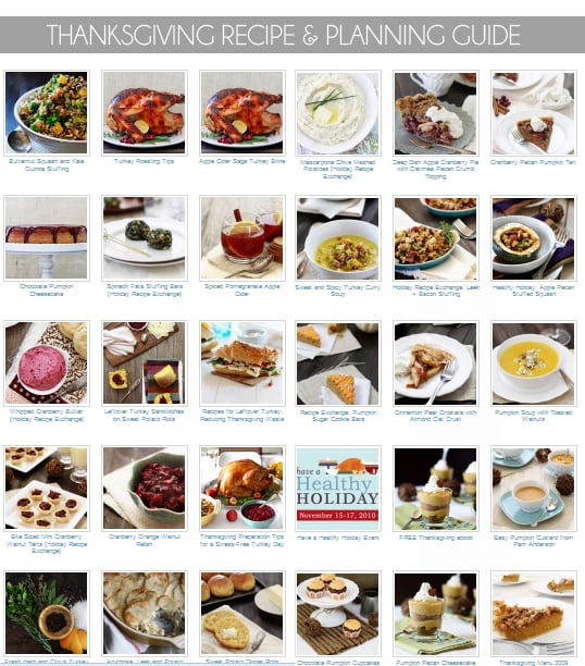 thanksgiving recipe & planning guide