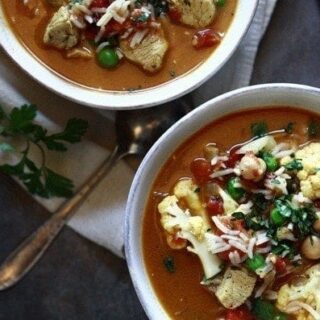 Curry Chicken Chickpea Soup