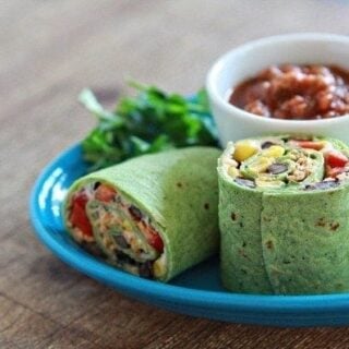 Queso Fresco & Chipotle Chicken and Veggie Wraps