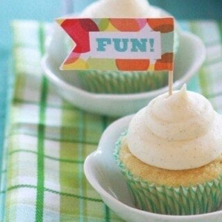 Vanilla Bean Cupcakes and Vanilla Bean Cream Cheese Frosting