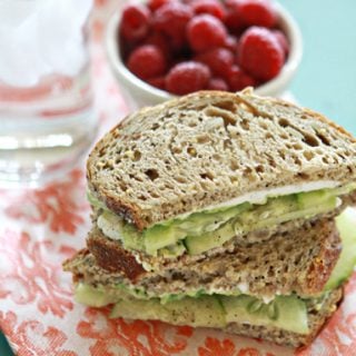 Cucumber and Avocado Sandwich