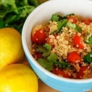 Simple Quinoa and Cherry Tomato Salad