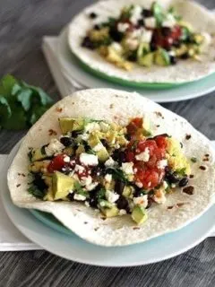 Black Bean and Egg Breakfast Tacos